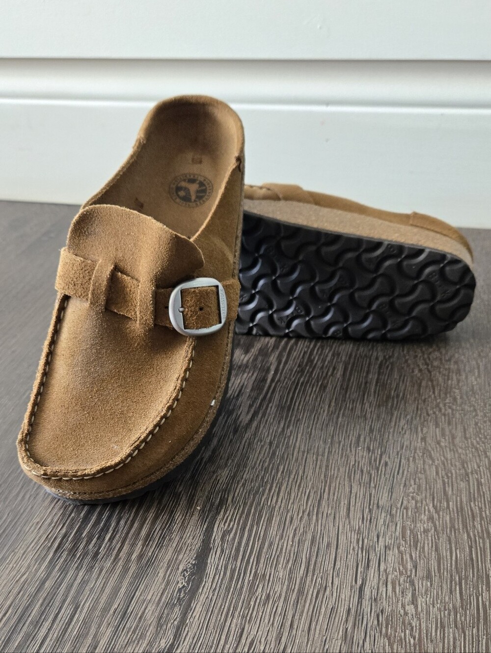 New Birkenstock Buckley Suede Clogs Sz 37 6-6.5